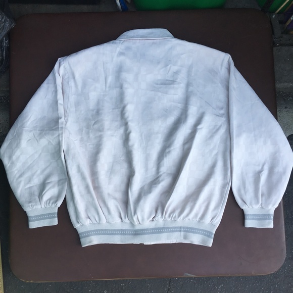 Pierre Cardin Mens Jacket White Large Designer Italian Windbreaker White Coat - Picture 2 of 16